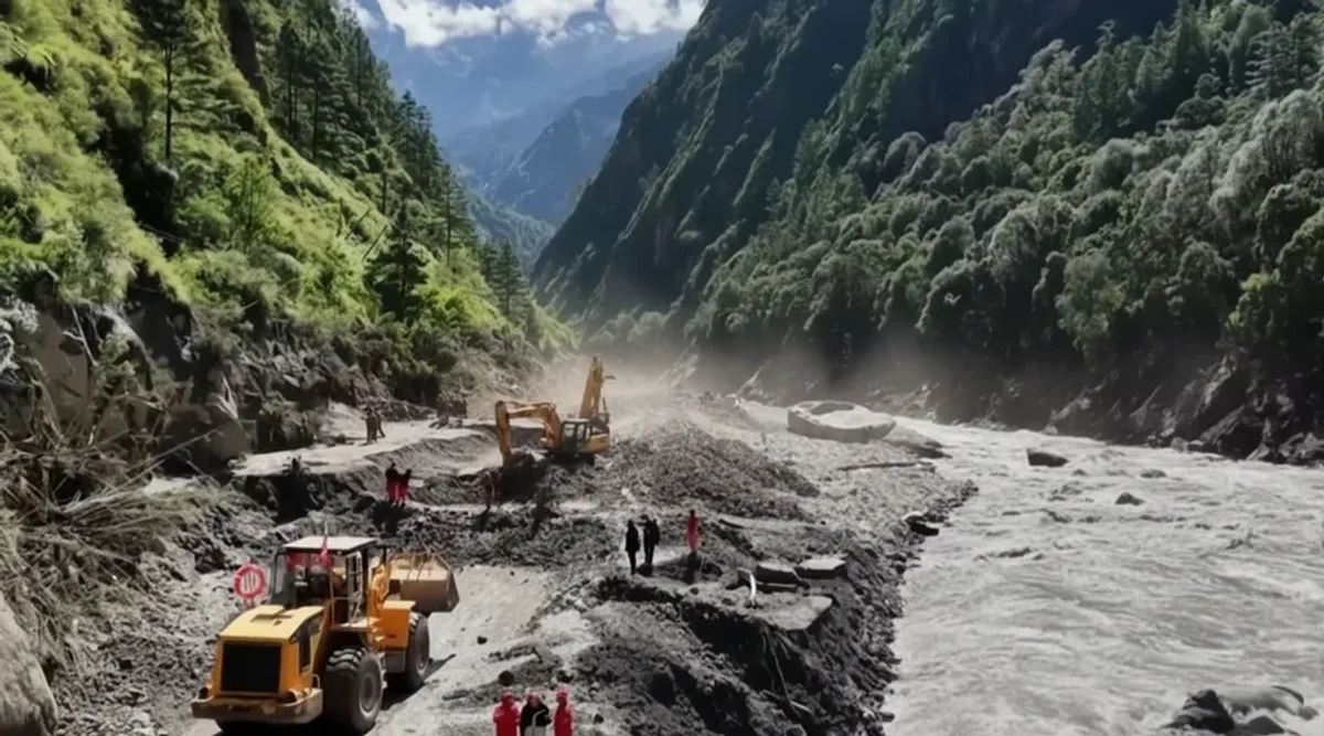 Rescue Teams Rush to Clear Roads After Mudslide Hits Nepal-China Border