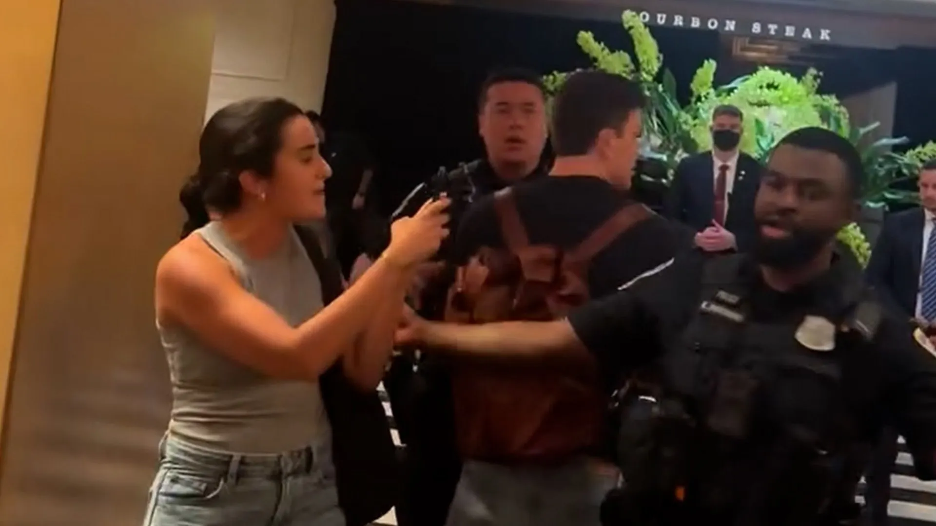 Demonstrators Confront Israeli Prime Minister in Washington D.C. Hotel