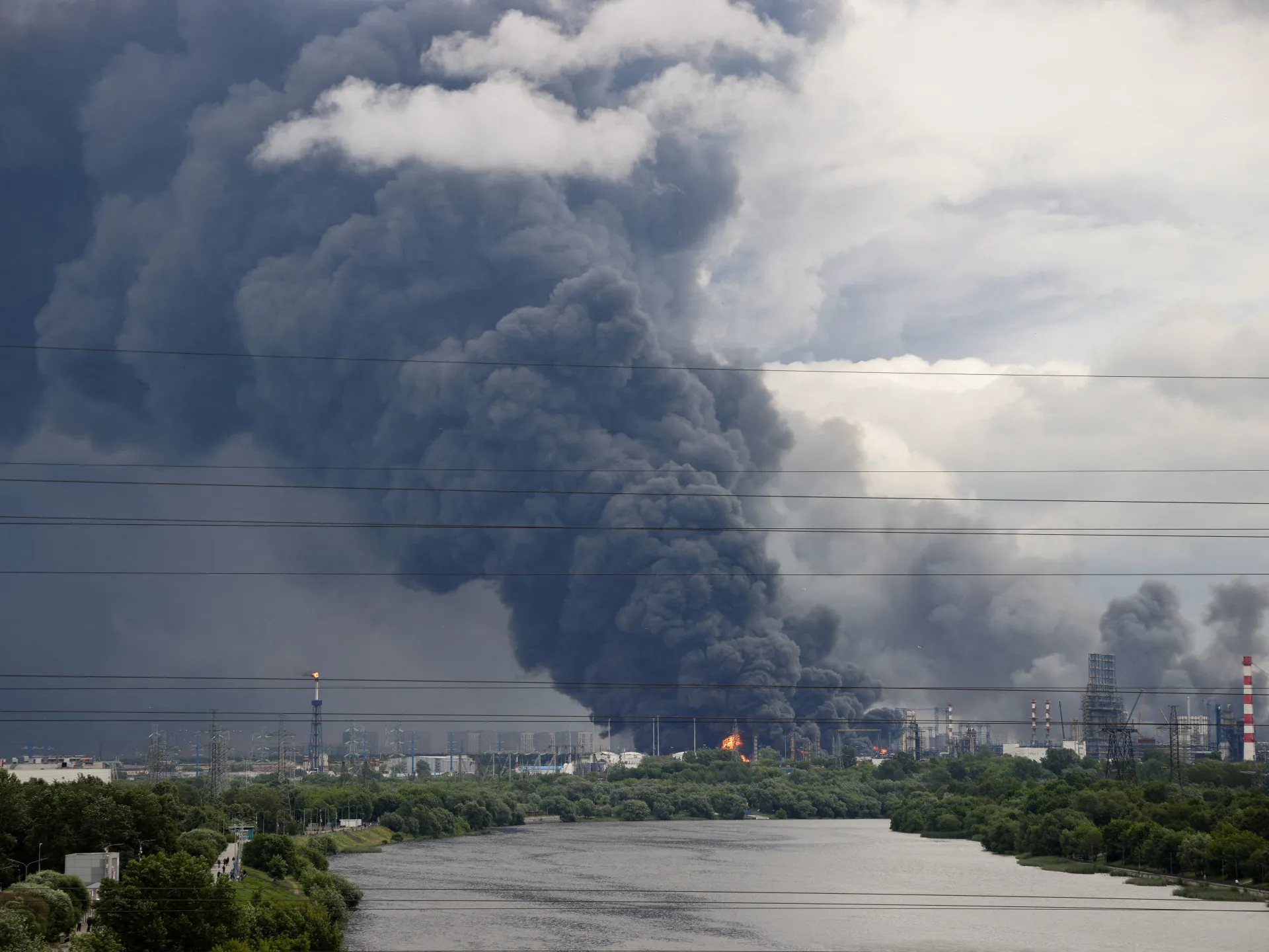 Drone Attacks Ignite Refinery, Injure Workers in Russia Amid Escalating Conflict