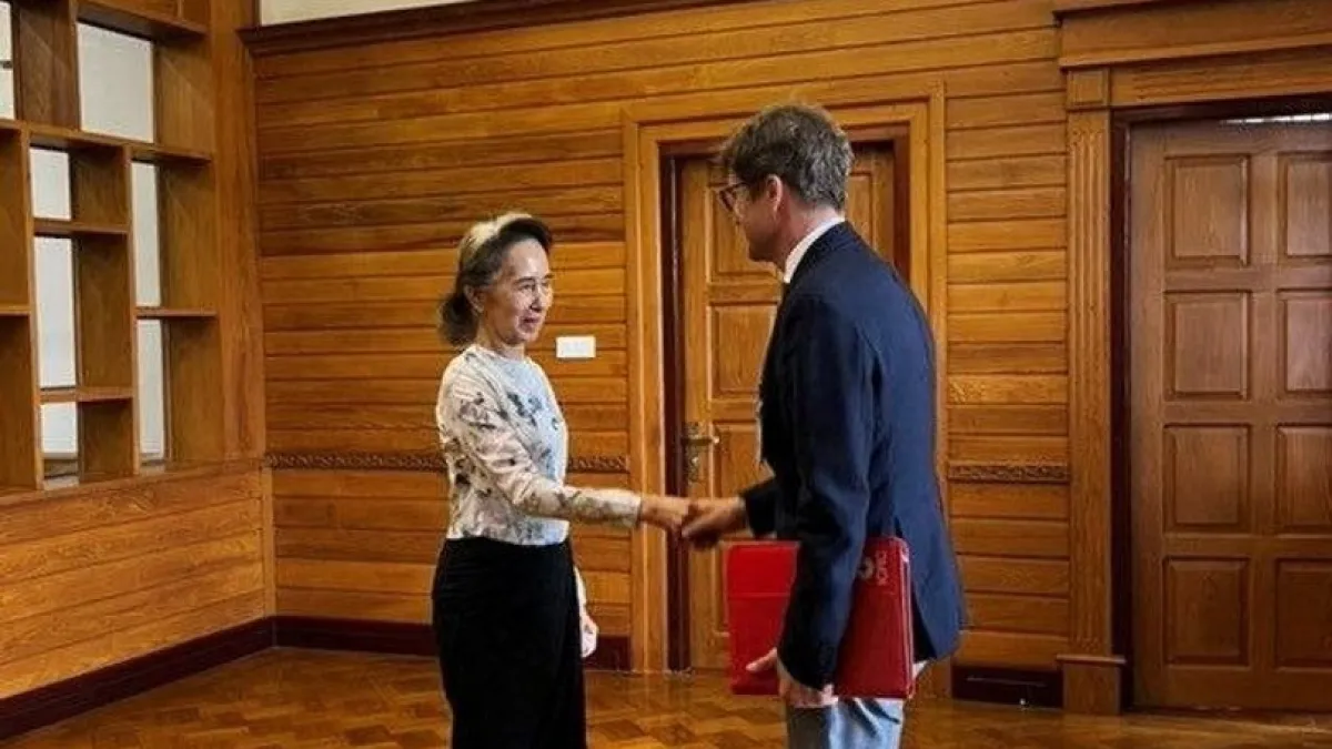 First Images of Aung San Suu Kyi Emerge Since 2021 Coup
