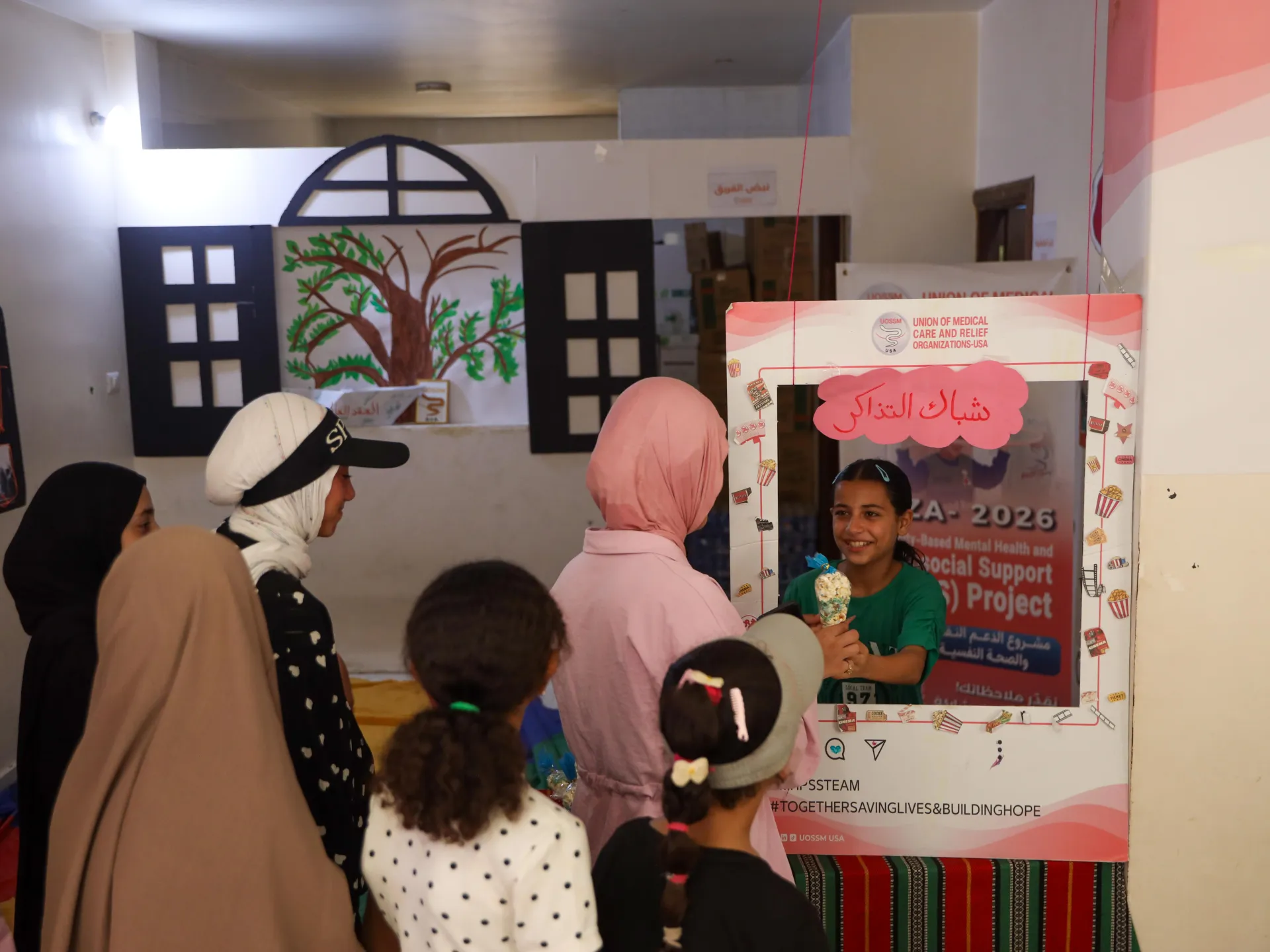 Gaza Girls Find Solace and Support in Weekly 'Cinema' Screenings Amidst Displacement