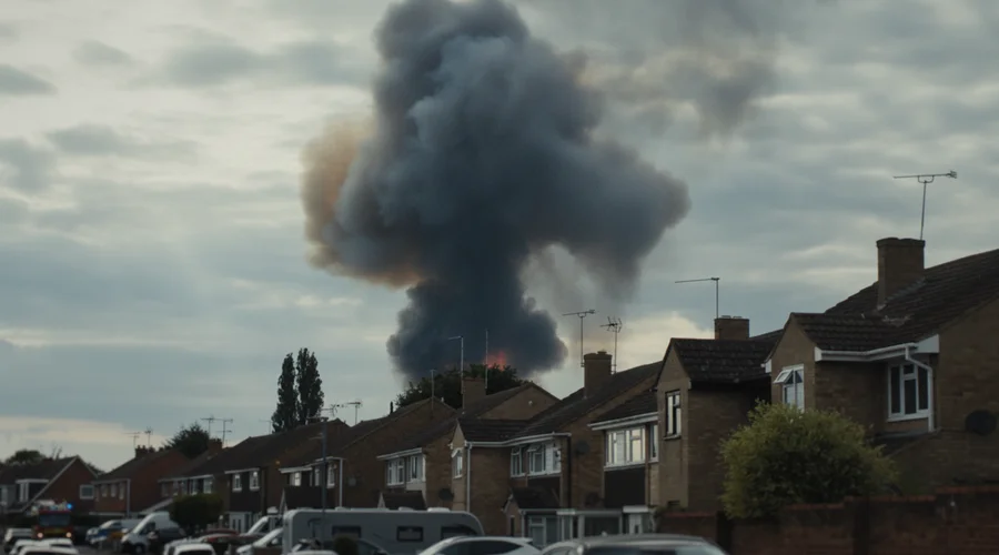 Industrial Blaze Erupts in Essex Following Fertilizer Detonation