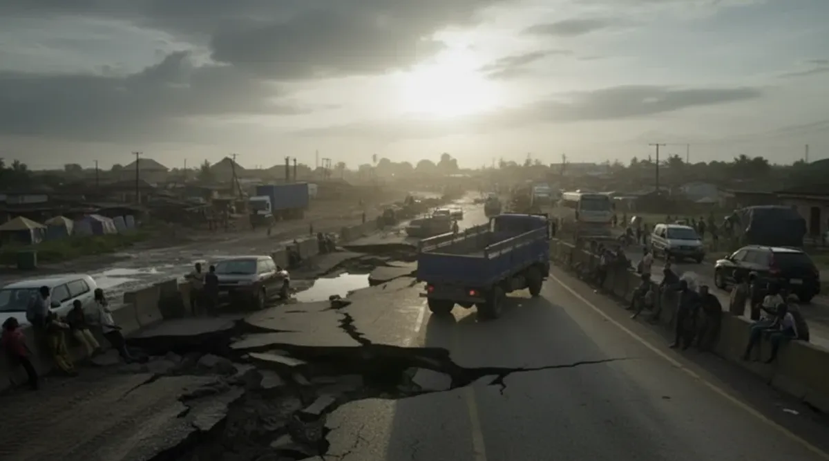 Nigerian Highway Collapse Leaves Travelers Stranded for Days