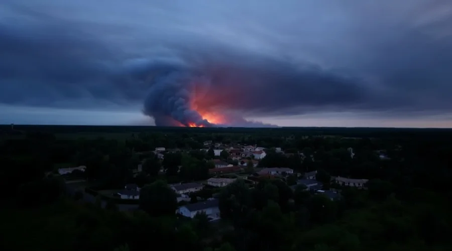 Southern France Grapples with Extensive Wildfires, Prompting Mass Evacuations Amidst Intense Heat
